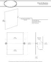 Vista 4 de Espejo de pared rectangular Gatco 4329S, 4329S