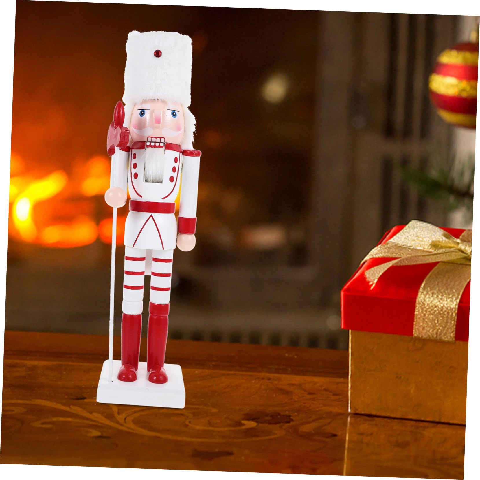 Figurine Casse-Noisette En Bois Décorative - Environ 25 Cm - Décoration De Table Pour Noël, Idée Cadeau Festif - 8