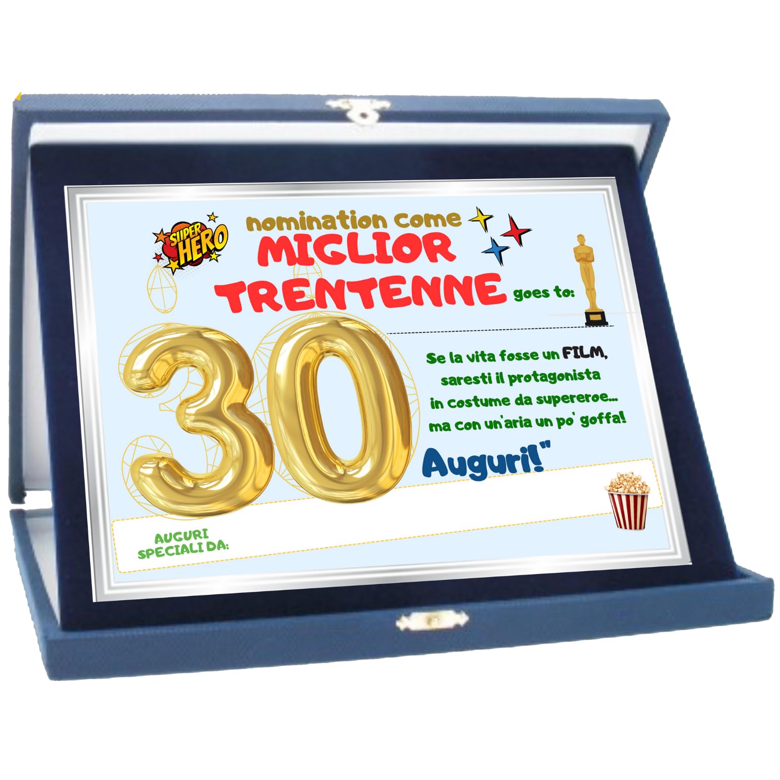 Hole Gadget ® | Targa Idea Regalo per 30 Anni Ragazzo e Ragazza Idea Regalo  per Ricorrenze, Compleanno e Commemorativa in Cofanetto Rigido 23x13 con  Targhetta in Metallo (30 Anni) : Amazon.it: Casa e cucina