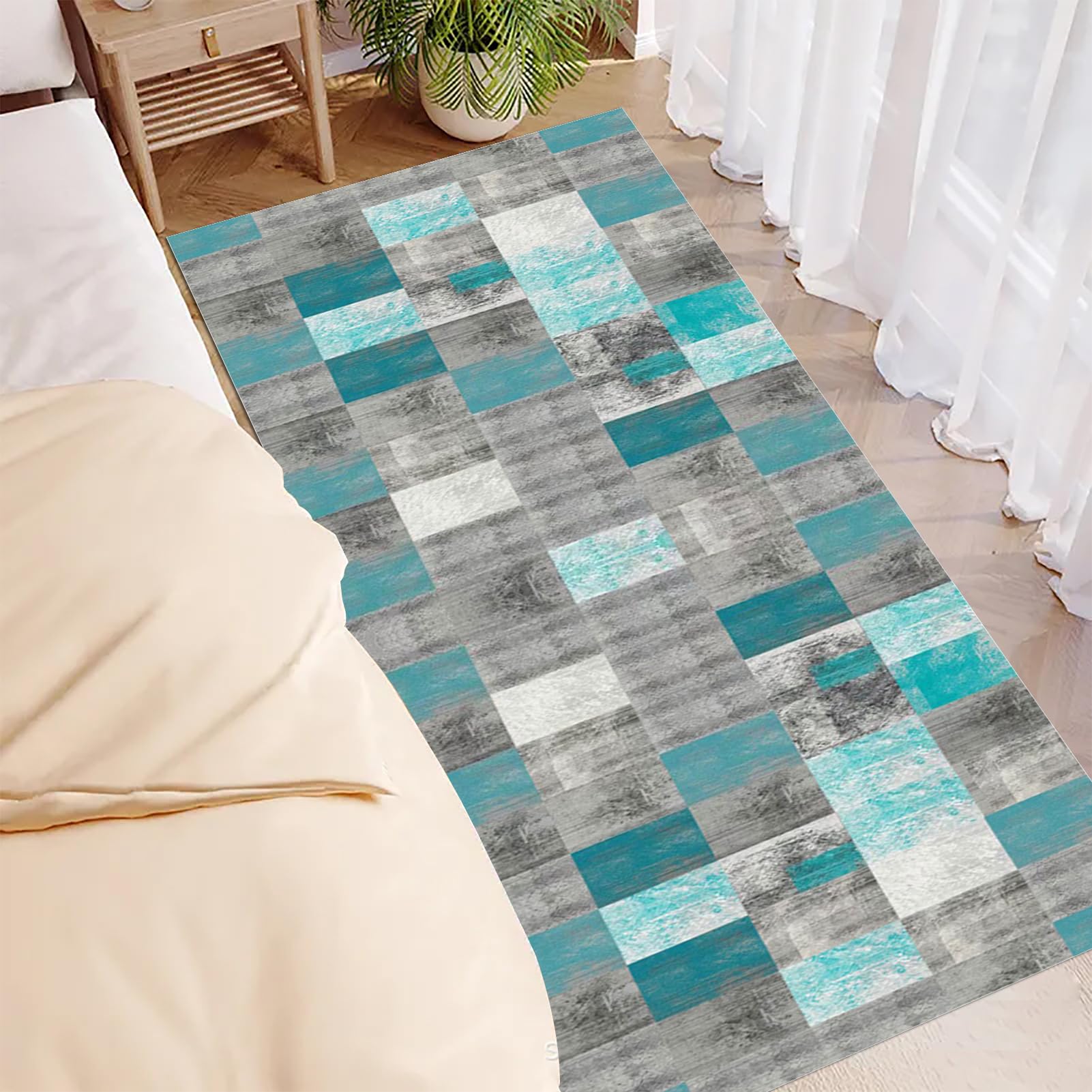 Alfombras Cocina Lavable Antideslizante, 50 x 400 cm Alfombra para salón Lavadero Dormitorio, Alfombra Corredor para Puerta Cocina Pasillo