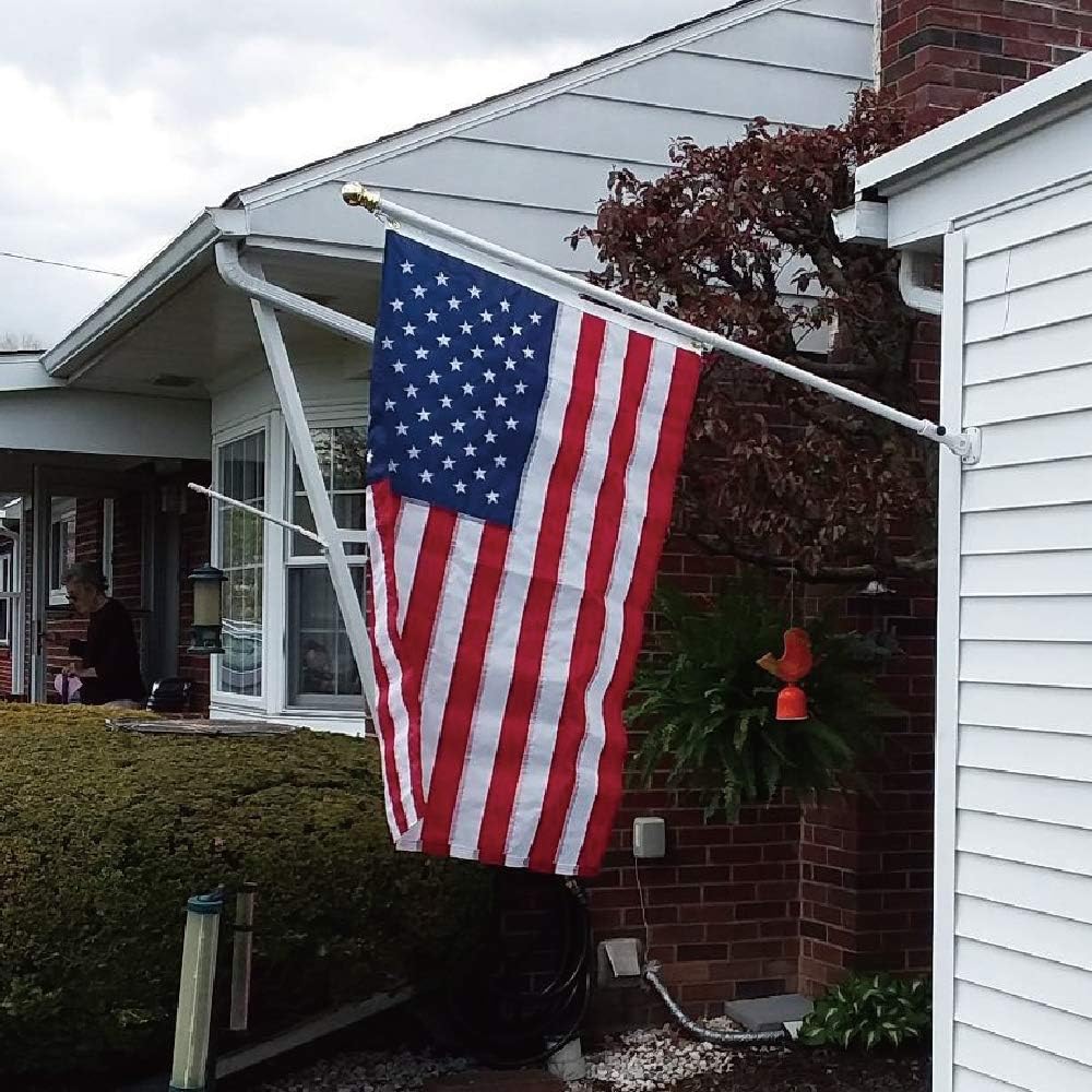 hogardeck Flag Pole Holder Flagpole Bracket, Multi-Position Mounting Bracket with Hardwares, Premium Aluminum Alloy Strong and Rust Free Flagpole Holder