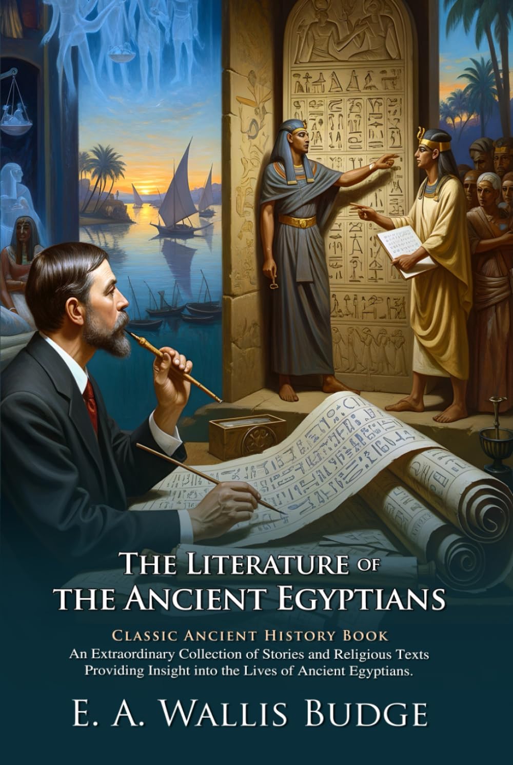 The Literature of the Ancient Egyptians: Myths, Hymns, and History: Classic Religious and Literary Texts Explained – Illustrated Edition with Author Biography