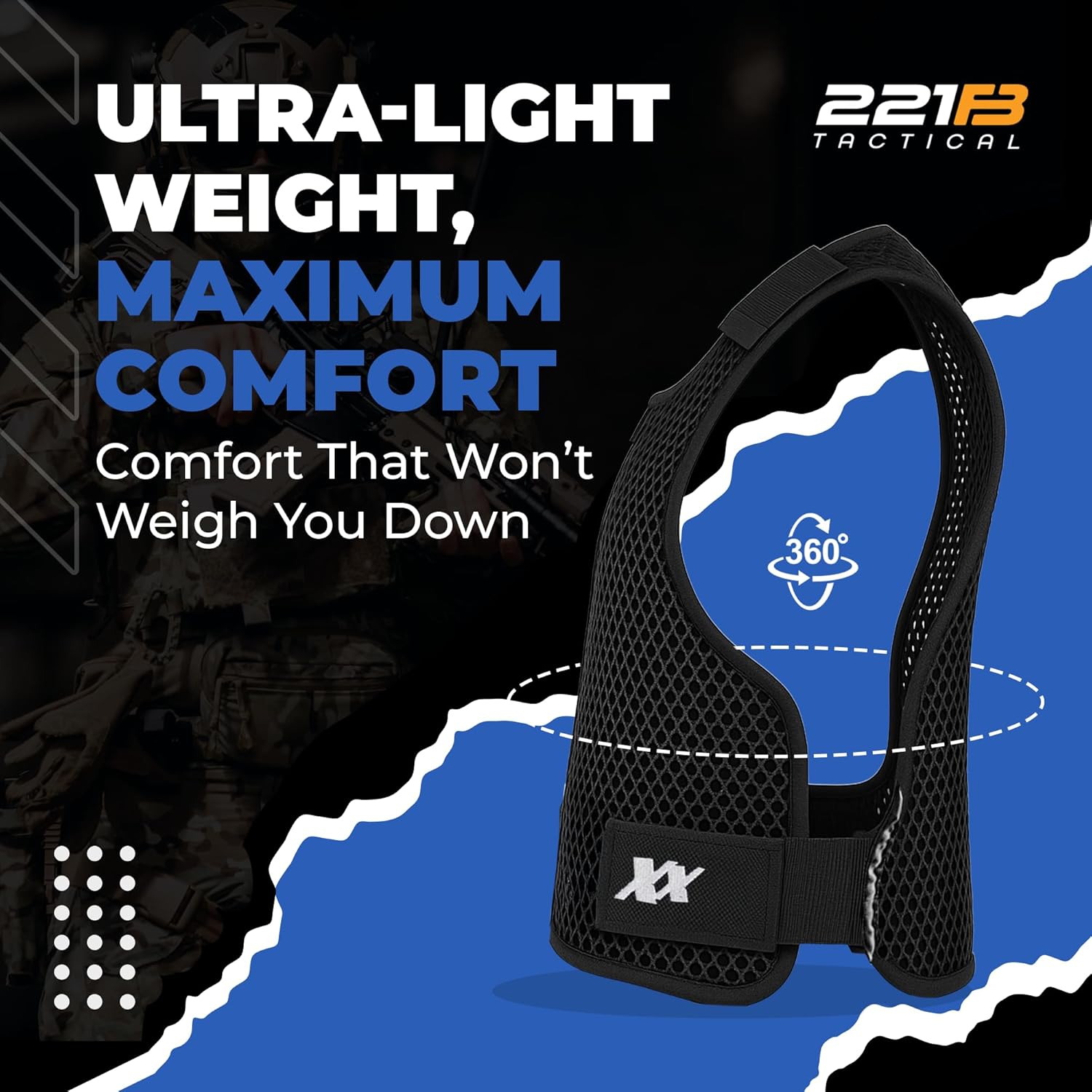 221B Tactical Maxx-Dri Vest - Adjustable Lightweight Ventilation Vest - Increased Airflow for Tactical Gear Comfort - Image 3