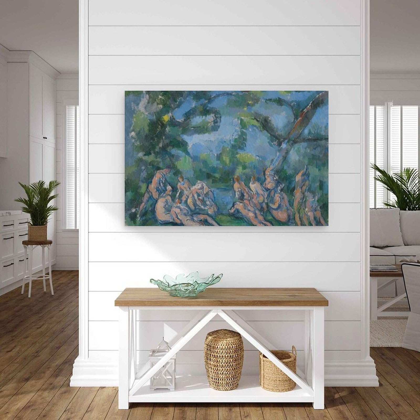 generisch Paul Cezanne- The BathersModernas Impresiones en Lienzo, Cuadros Decorativos Para Habitación de Niños o Niñas, Murales Para Sala De Estar Y Pinturas Con Motivos Festivos20x30 Pulgadas