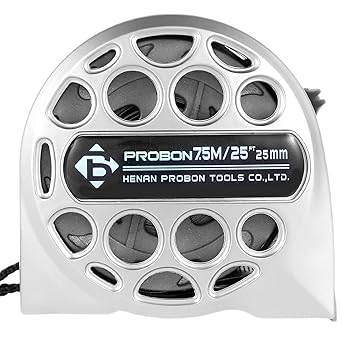 7.5M/25FT Retractable Stainless Steel Tape Measure, Waterproof Portable Retractable Measure Ruler, Multifunctional Measuring Tape for Household Agricultural Industrial Woodworking Easy Clean