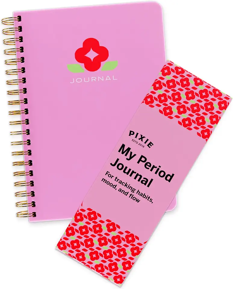 Pixie Period Tracker Journal for Girls 8-12 - Pixie’s My First Period Notebook with Daily Menstrual Cycle Guided Reflection For Feminine Care - First Period Gifts For Young Girls &amp; Teens