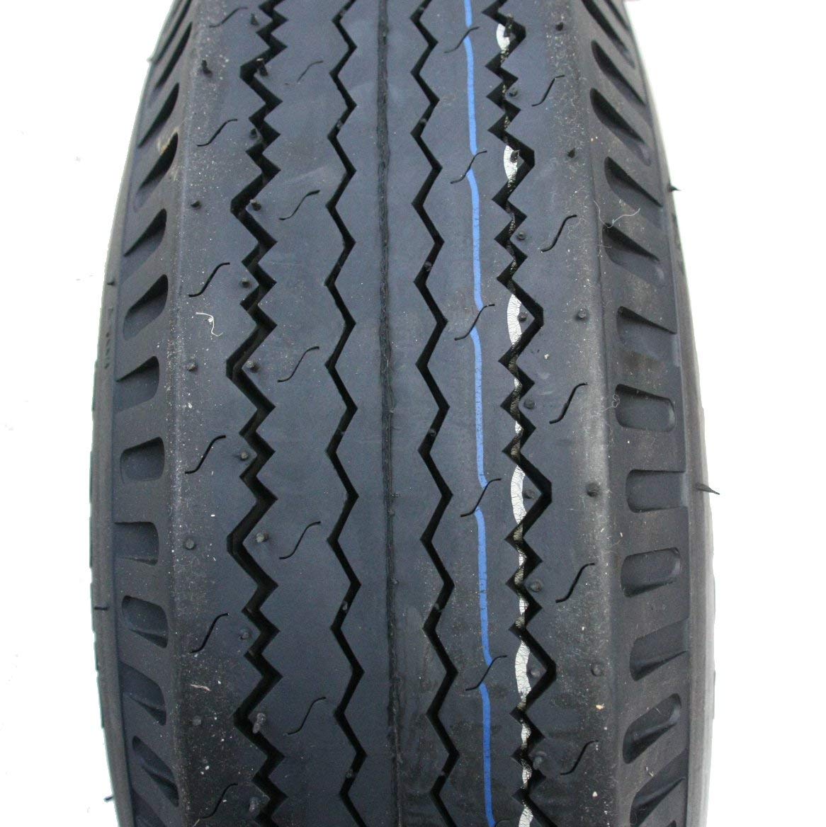 Parnells 5.00-10 Trailer Neumáticos, 4 Capas, Alta Velocidad, Legal 437kgs 500x10 79N - Set de 2