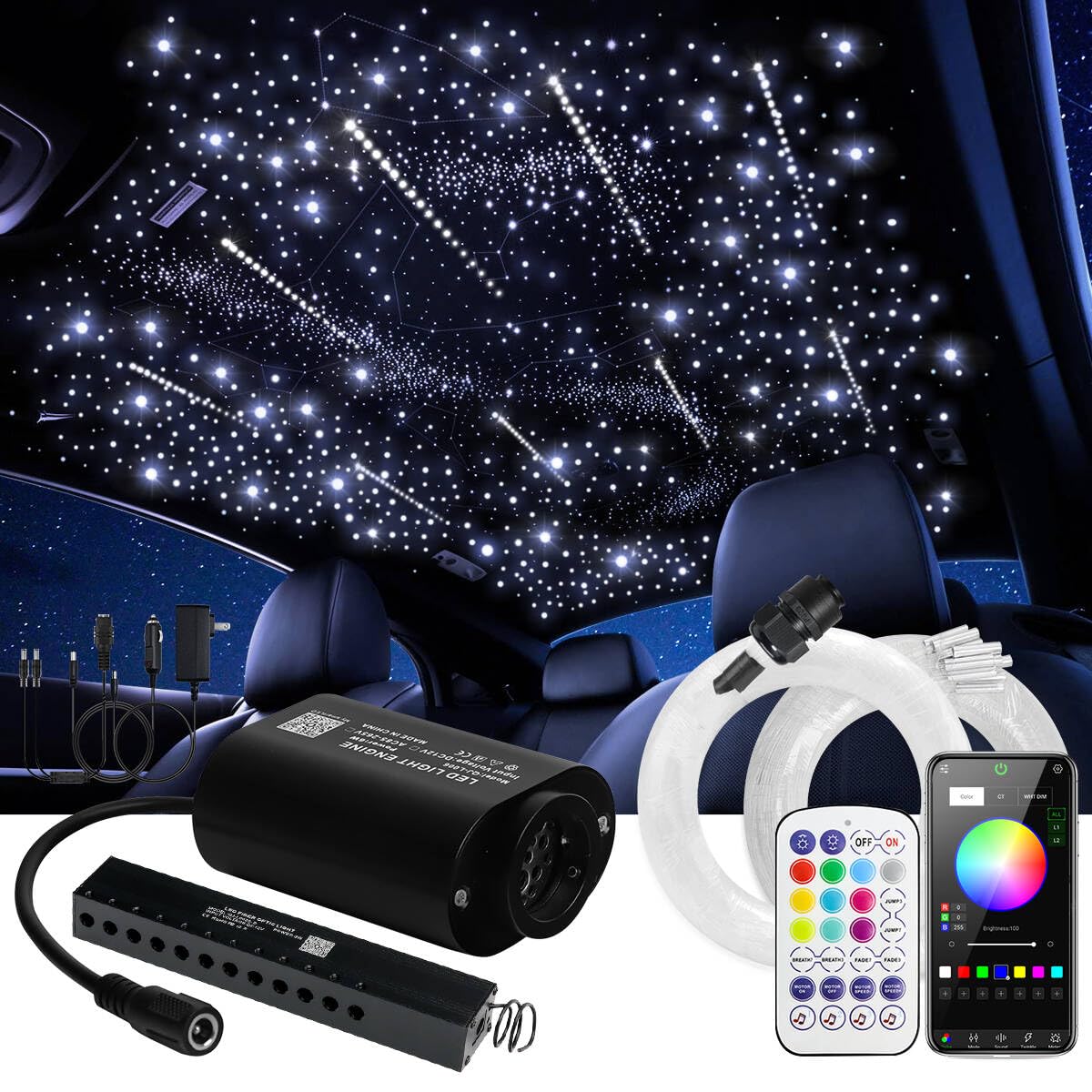 Photo 1 of Mini Size Starlight Headliner Kit, Fiber Optic Star Lights for Car
