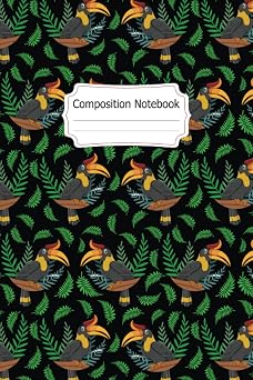 Hornbill Composition Notebook Hornbill Blank Lined Composition Notebook To Write Notes Password, Notepad, To Do Lists