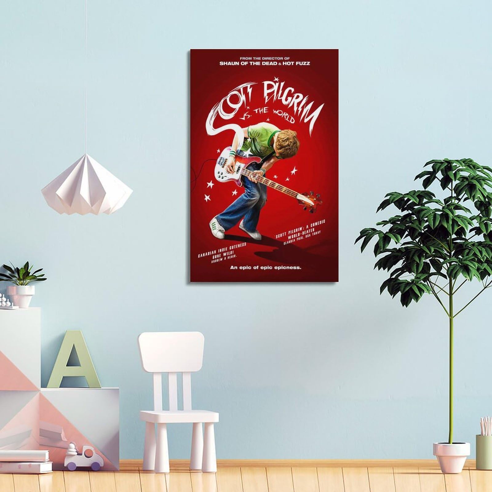 Scott Pilgrim Vs. The World Movie Poster HD Canvas Prints Wall Art Room Aesthetics Decor 12x18inch(30x45cm) : Buy Online at Best Price in KSA - Souq is now