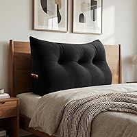 Vista 15 de Almohada de lectura triangular con cuña para cabecero, almohada de apoyo para la espalda para sentarse en la cama, sofá cama, cojín de esquina