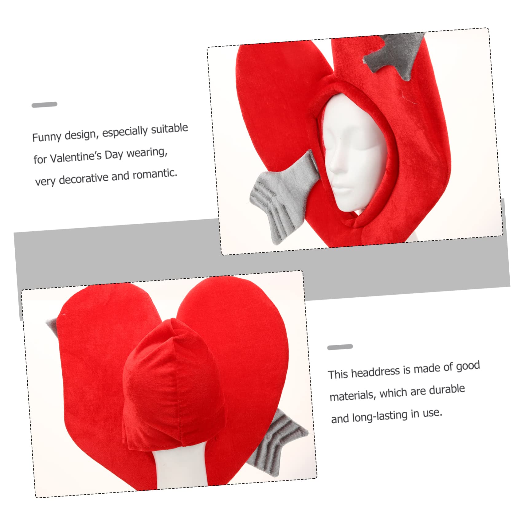 TOYANDONA 5piezas Sombrero De Divertido Accesorio Fotográfico Para Parejas San Valentín y Disfraces Diseño y
