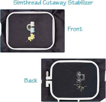 Fusible Cut Away Stabilizer Black Color - Weight 2.8 OZ 12 x 10 Yards/Roll