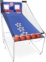 Vista 1 de Juego de baloncesto de arcade, juego de baloncesto de arcada interior de doble tiro, juegos de baloncesto electrónico con aro de baloncesto doble
