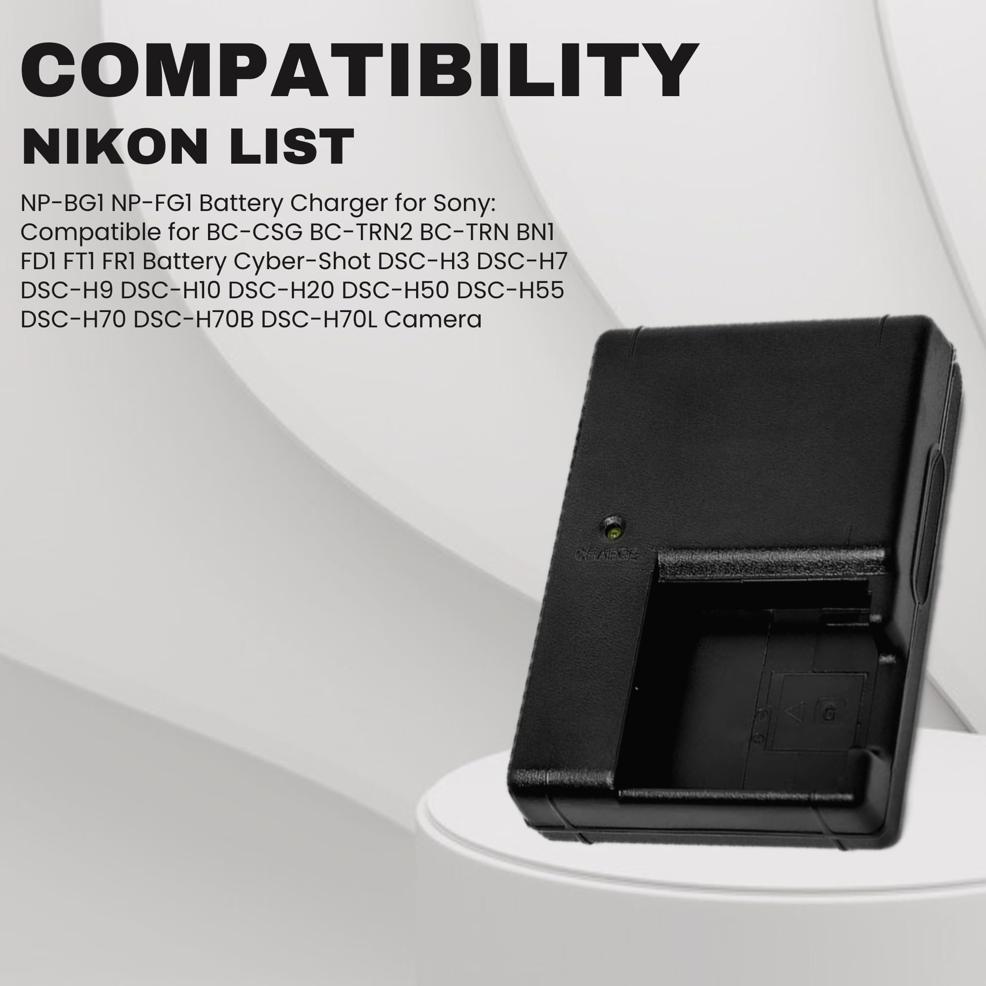NP-BG1 NP-FG1 Battery Charger for Sony: Compatible for BC-CSG BC