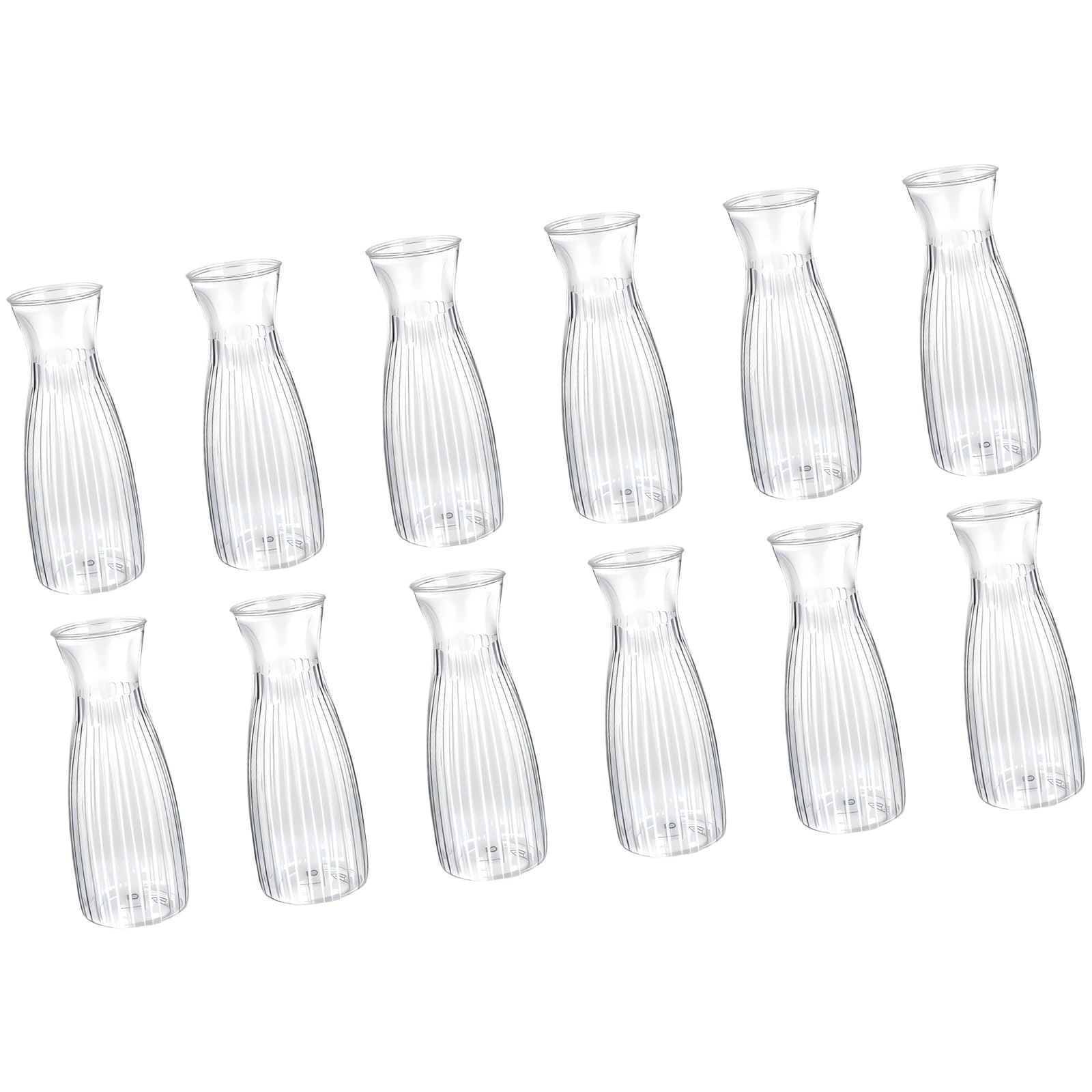 Kalttoy Multicolor Clear Buds Vases Set Small Retro Buds Flower Vases For Centerpieces Minis Vase For Wedding Home Table Decorations Set