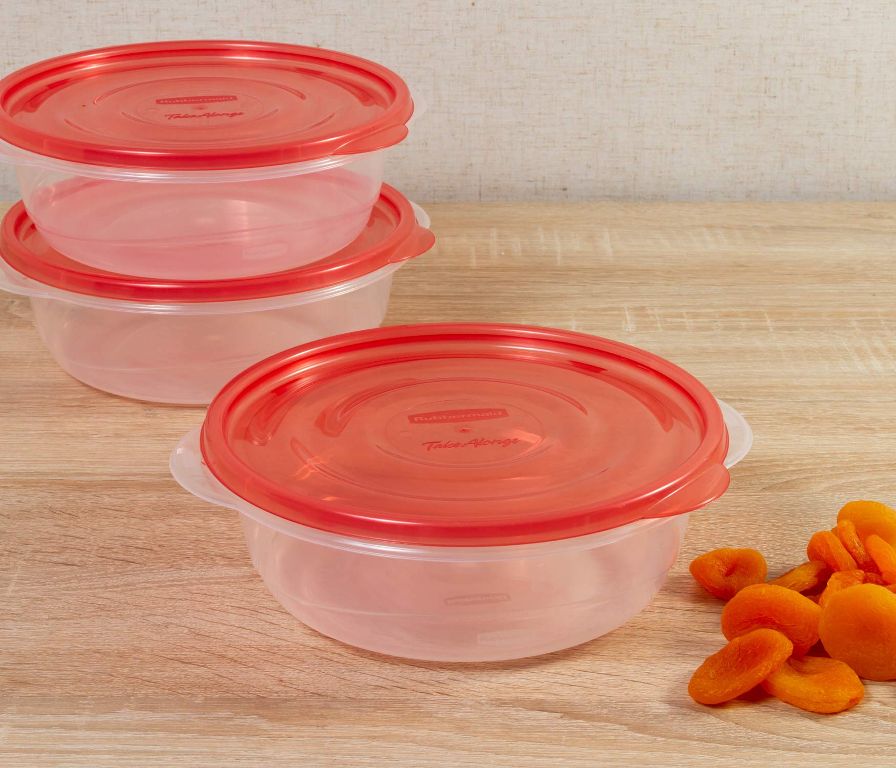 Amazon | Rubbermaid TakeAlongs 食品保存容器 5カップ 3個 | ラバー