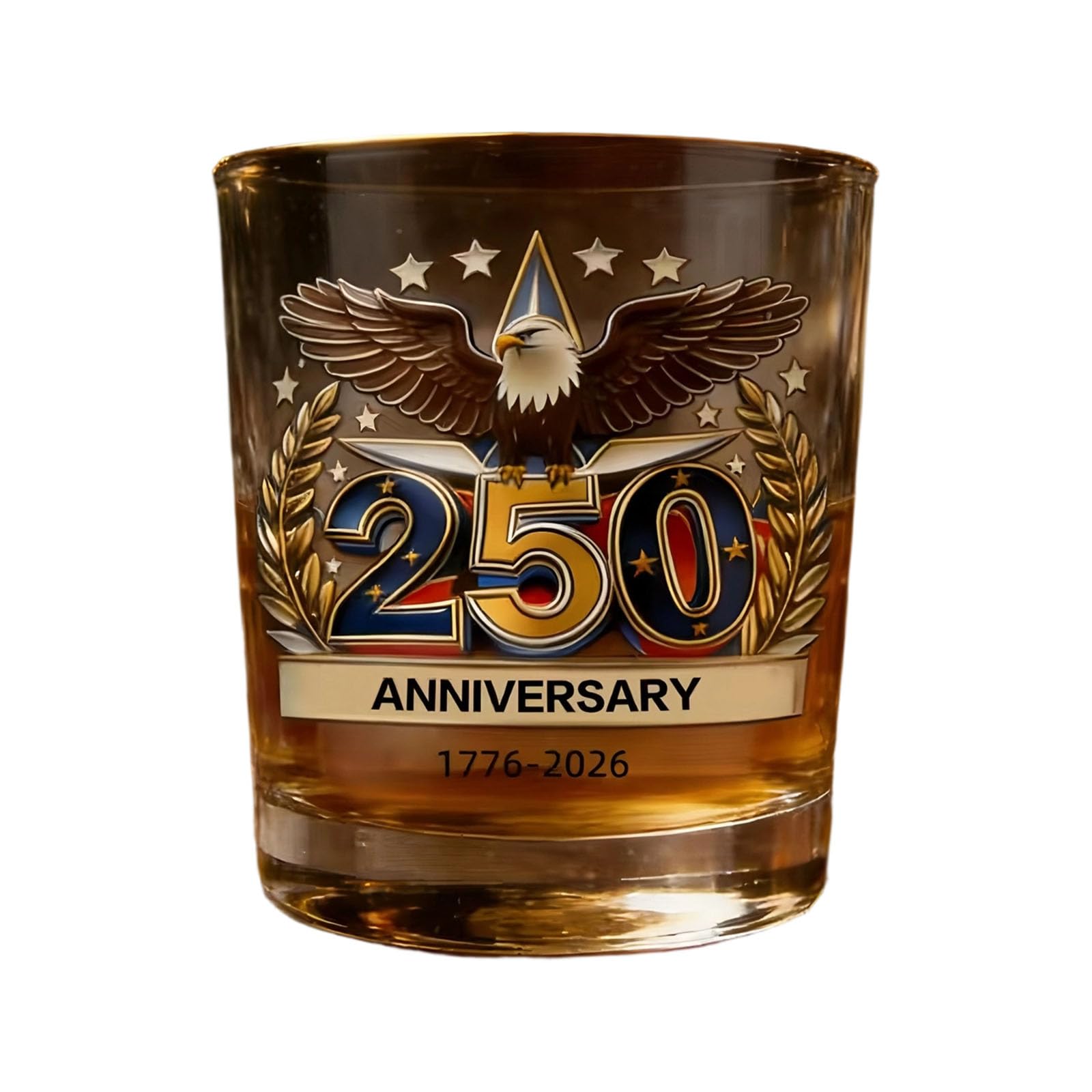 Btgghytr 250Th Anniversary High Borosilicate Glass Whiskeys Cup Commemorative 300Ml Drinkware for Beverages Cocktails Irish Glass
