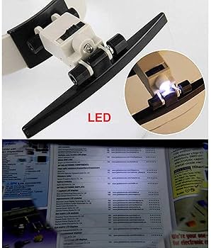 Amazon.co.jp: 2X、3.8X、4.5X、5.5X Led ライト付きヘッド