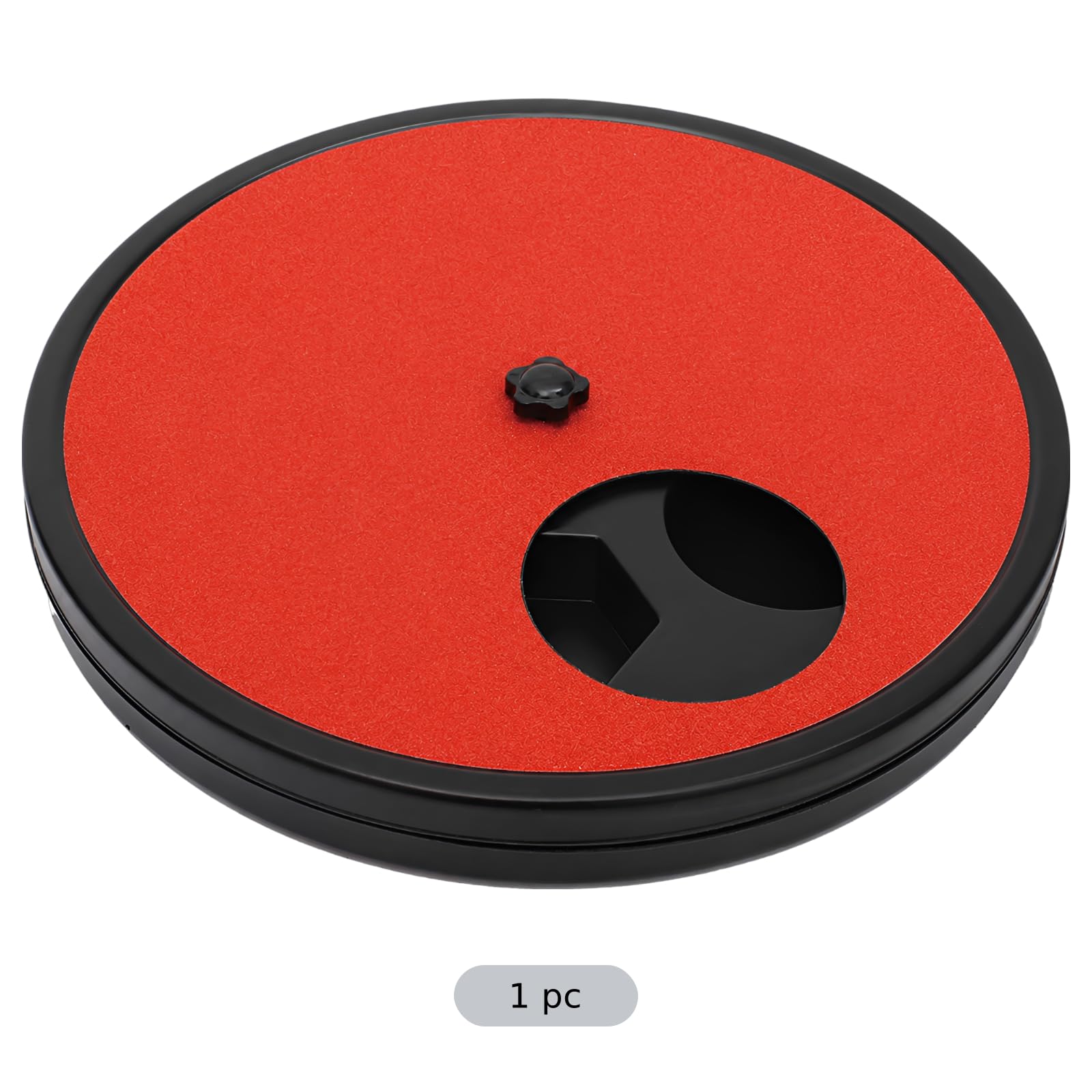 Griffoir à Ongles pour Animaux, 11,8 x 1,5 Pouces, Rotatif avec boîte à friandises, Tapis interactif pour Chiens et Chats, mangeoire Lente à 6 Compartiments cachés, Rouge