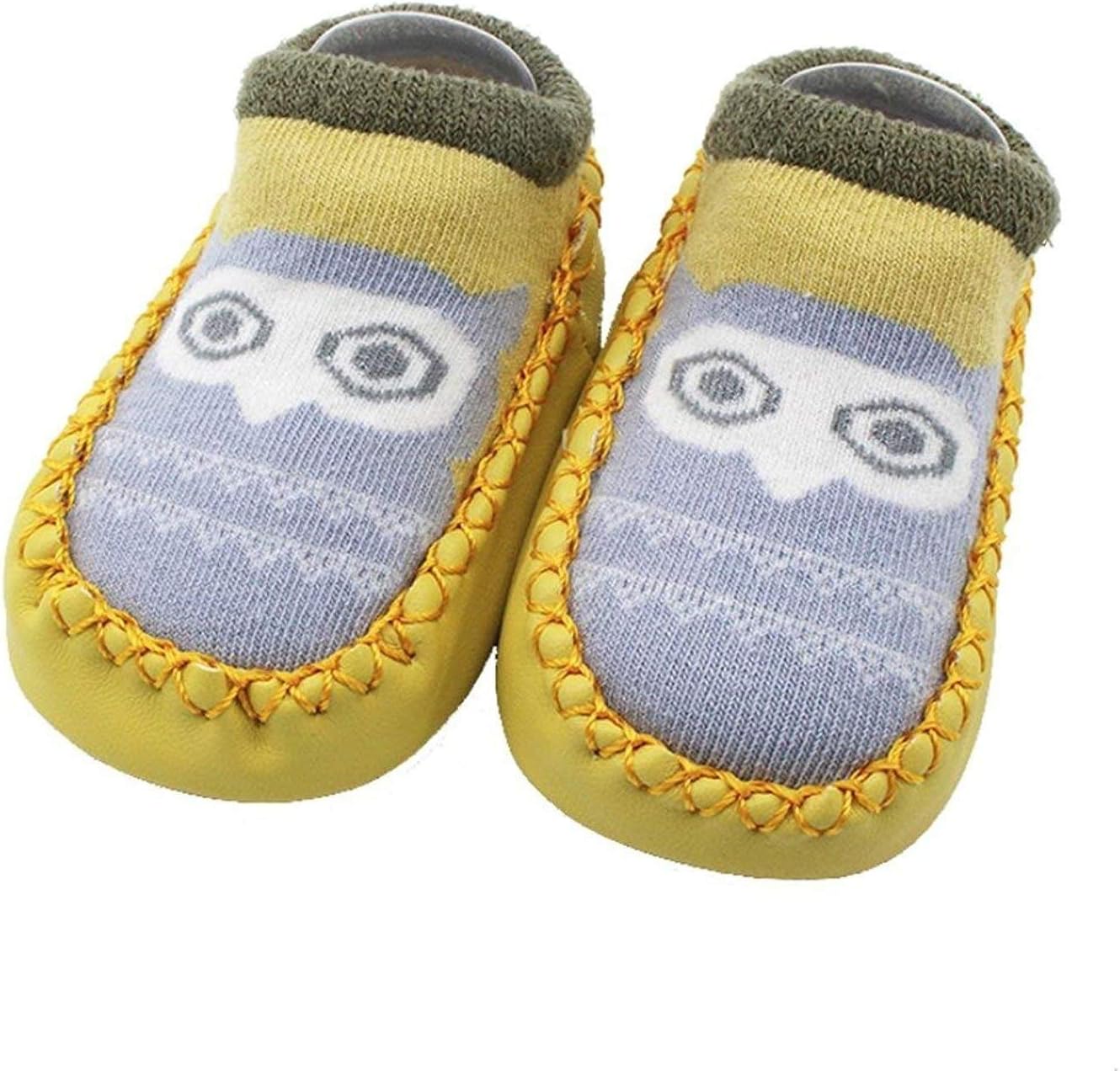 Falaiduo born Toddler Baby Girls Boys Anti-Slip Socks Slipper Boots