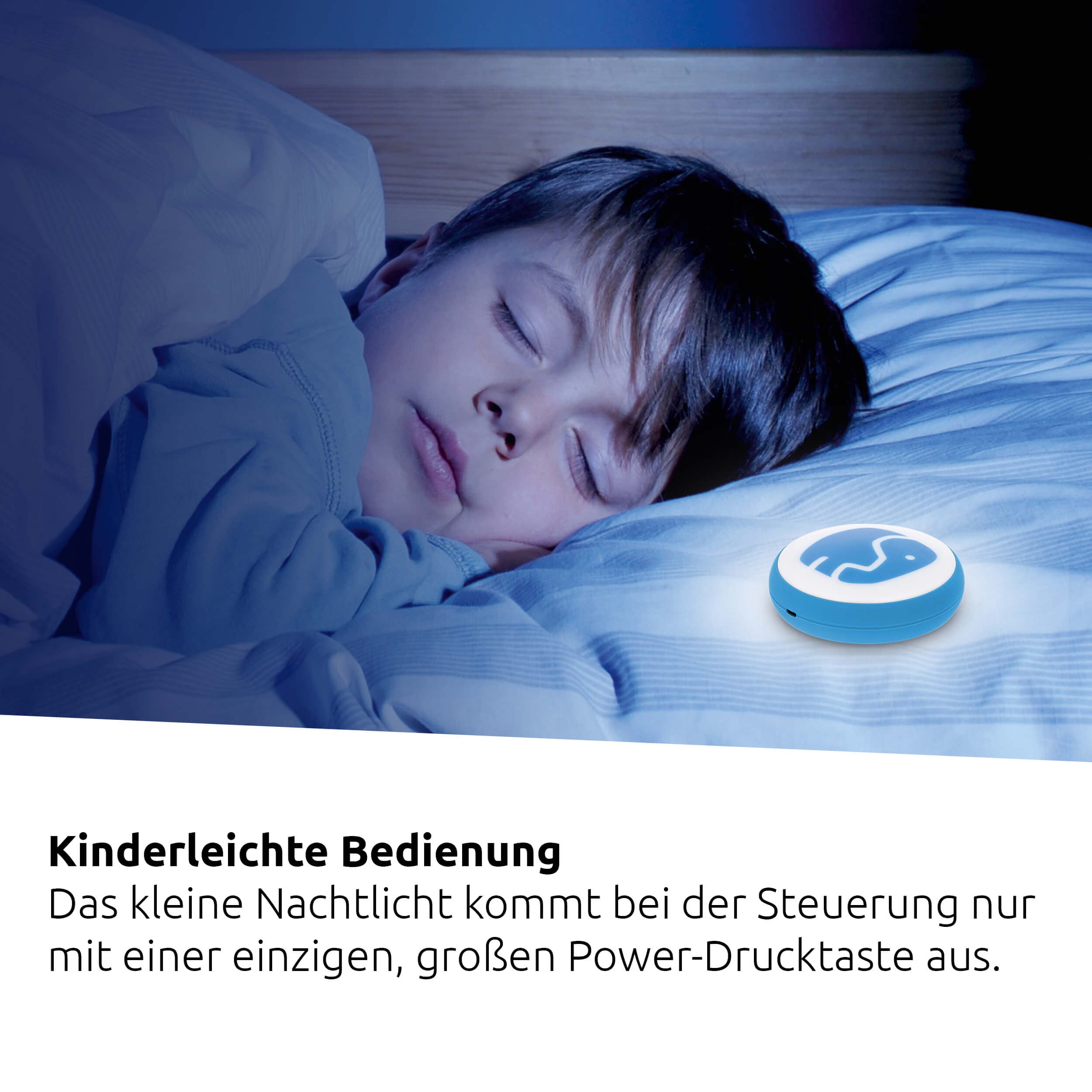 TechniSat TECHNIFANT lampka nocna – bezstopniowa ściemniana lampka nocna z wbudowanym akumulatorem (obsługa dotykowa, magnetyczna, taśma klejąca, światło przyjazne dla oczu, LED, przenośna, microUSB),