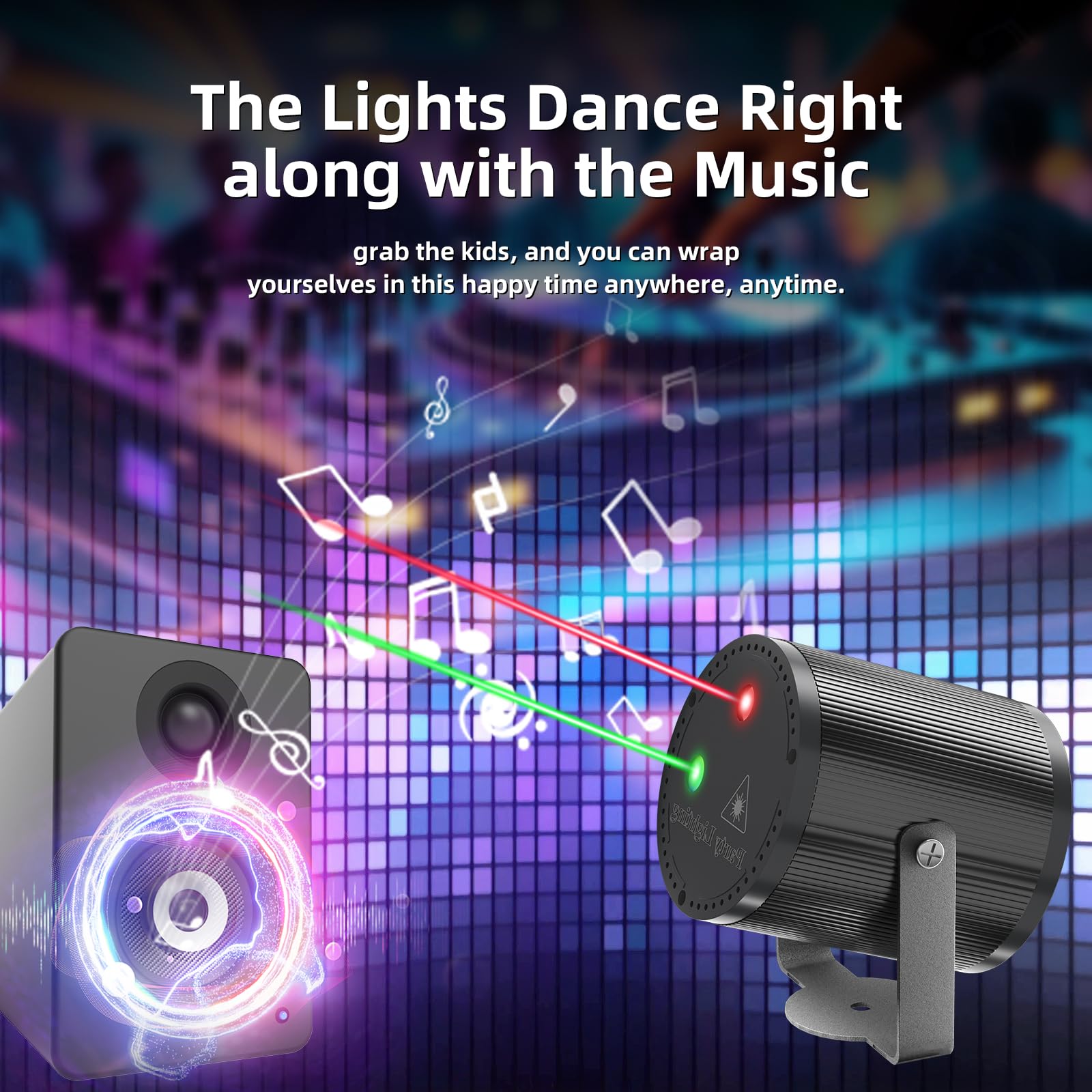 LED Party Effect, Laser Disco, LED RGB Disco, Pilot, Boże Narodzenie/Urodziny/Ślub/Dekor domu