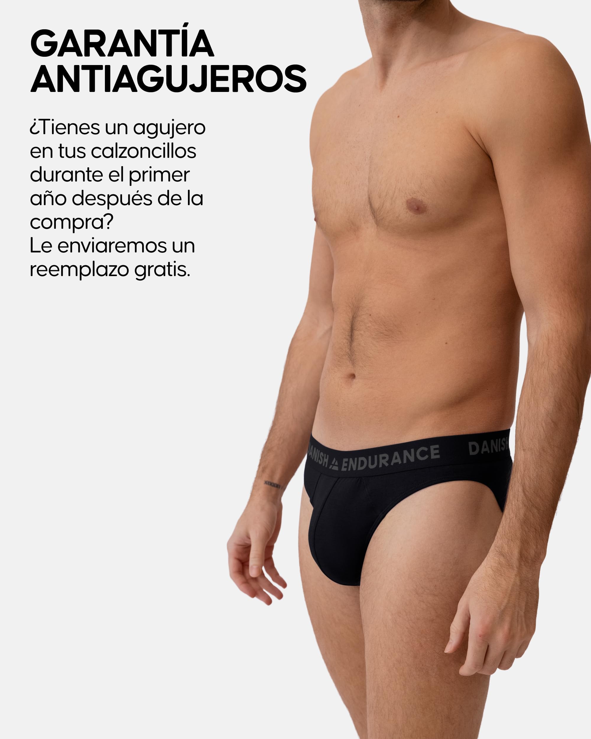 DANISH ENDURANCE Slip Hombre Bambú, Ultra Suaves, Pack de 3 y 6