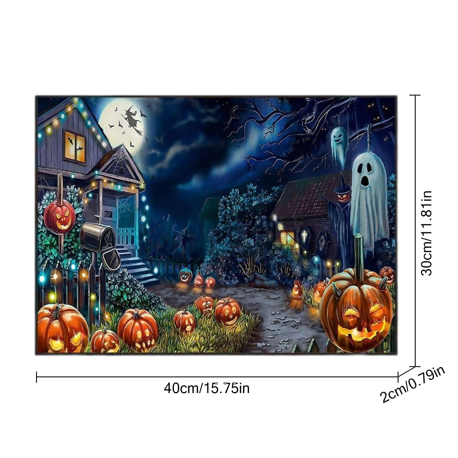 Amazon.co.jp: ハロウィン風景 5D 絵画キット、風景 5D 絵画キット