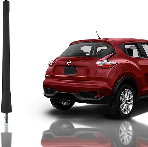 Mástil de antena de 7 pulgadas negro para Nissan Juke (2011-2017) - Antena corta premium altamente duradera - Antena de radio a prueba de lavado de