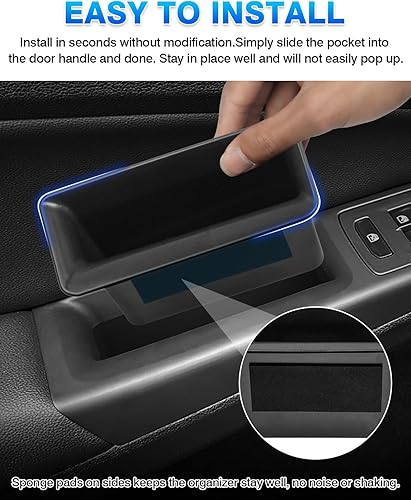 Miniatura 6 de Karltys Bandeja organizadora lateral de puerta para VW Volkswagen Golf GTI R MK8 2022-2025 2026 Accesorios de puerta delantera y trasera, caja de