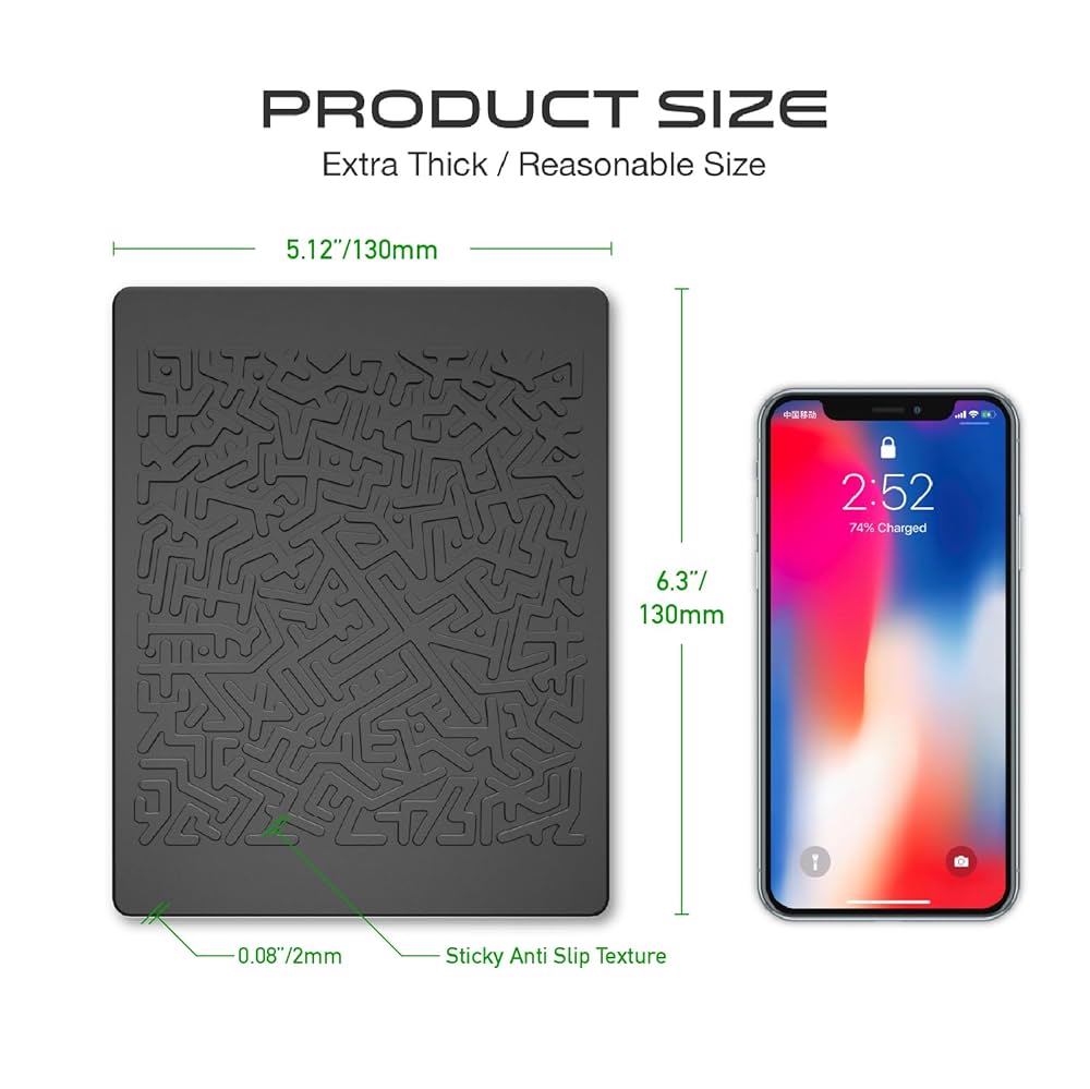 FUBESK Tapis Adhésif Antidérapant Pour Tableau De Bord De Voiture