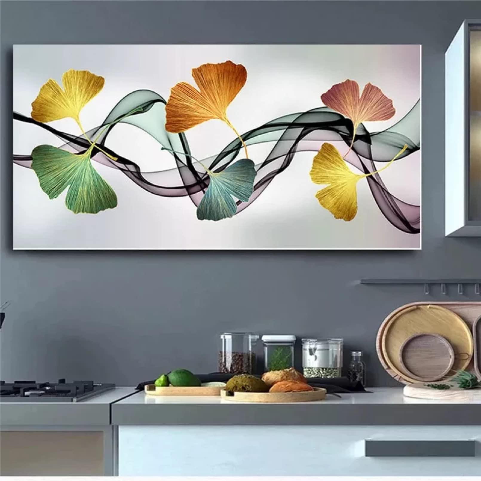 Lienzos para pintar que inspiran paz: pintura impresa para un salón lleno de armonía