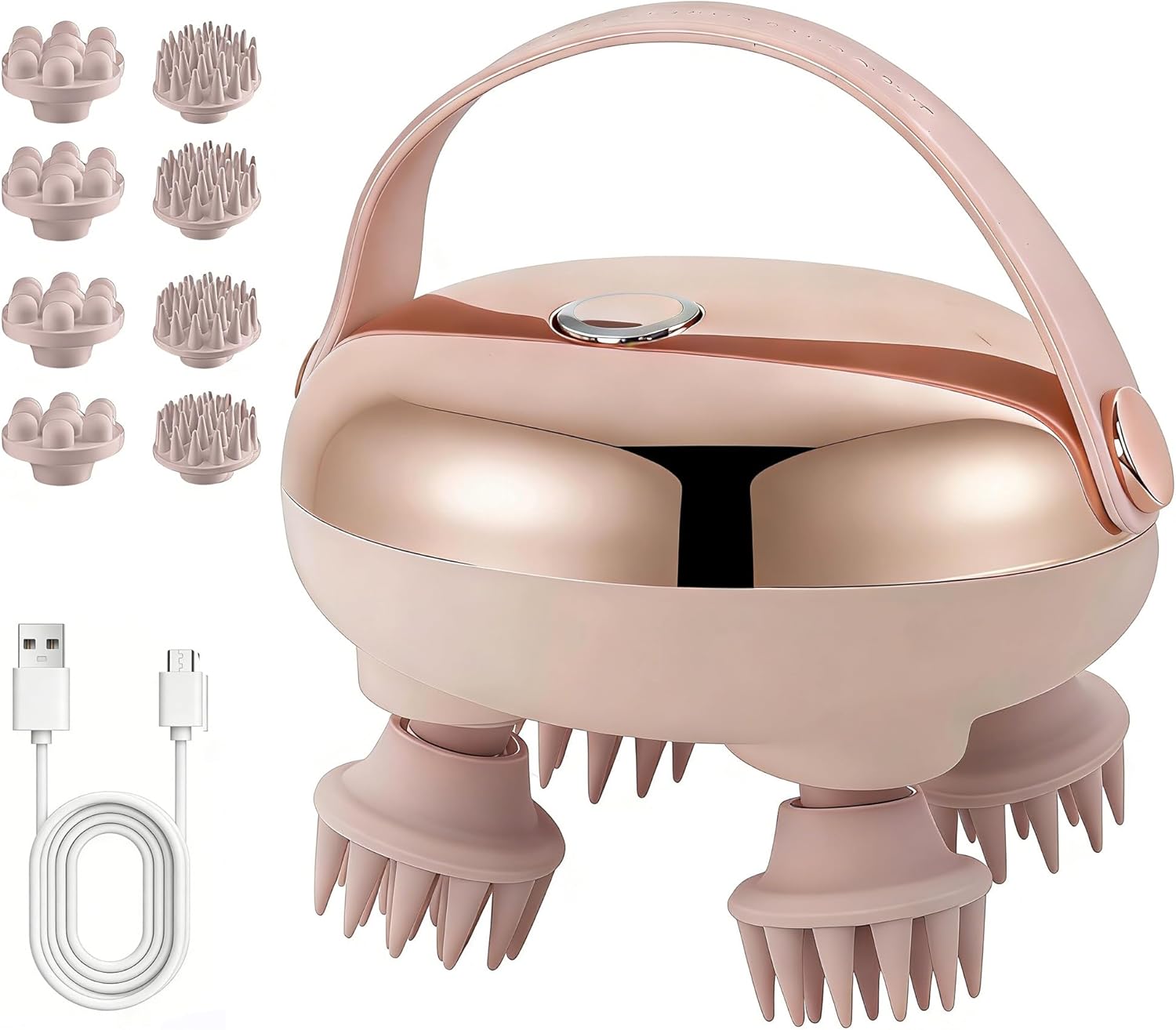 LIFELEC Electric Head Massager Scalp, Waterproof Hair Scalp Massager Tool with 3 Kneading Modes & 8 Massage Claws, Scalp & Body Stress Relax, an Ideal Gift for Mother's Day