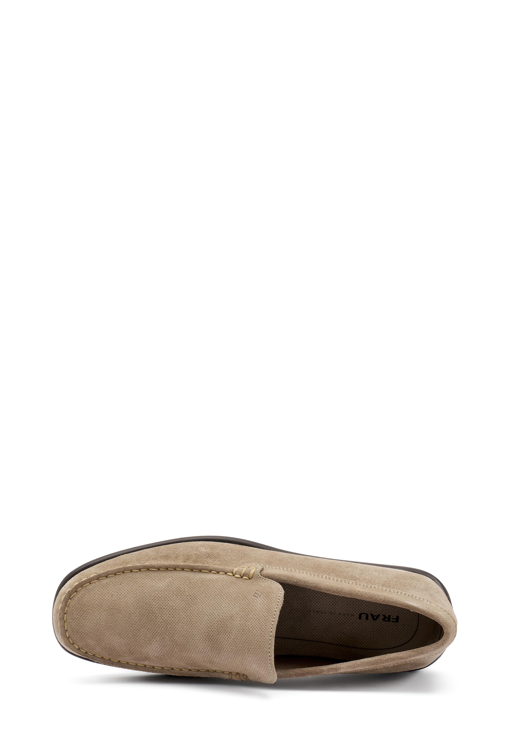 Frau - Slip-on in Pelle Scamosciata punzonata, Beige, 40