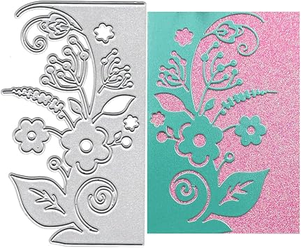 Metal Dandelion Flower Lily of The Valley Lace Die Cuts Cutting Dies Embossing Stencils Template Mould for Card Making Decoration and DIY Scrapbooking Album
