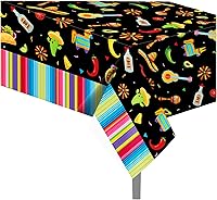 Vista 21 de CC HOME 1 Pack Train Plastic Tablecloth 54 x 87 Inch Long Rectangular Table Cover for Buffet,Birthday Party Holiday Dinner,Picnic or Tablecloth for