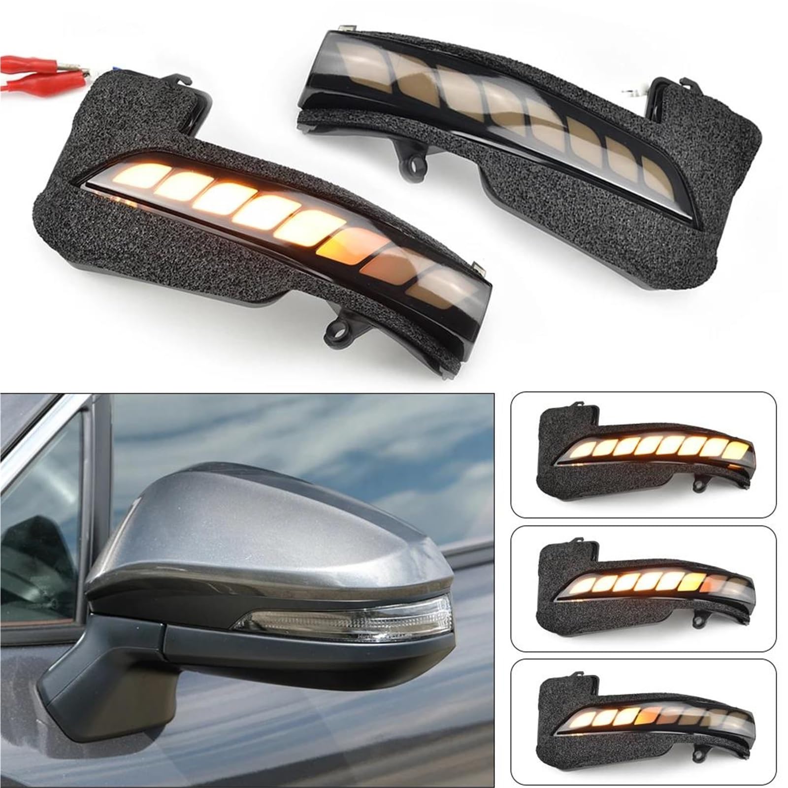 Wing Mirror Indicator Light For Toyota For Hilux For Fortuner For Innova 2016-2021 dynamiczny kierunkowskaz LED sekwencyjny kierunkowskaz