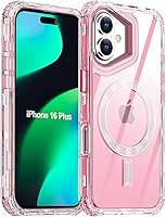 Vista 9 de AICase Funda para iPhone 16 Pro Max, transparente construida para MagSafe, 3 en 1, resistente protección contra caídas, a prueba de golpes, caídas