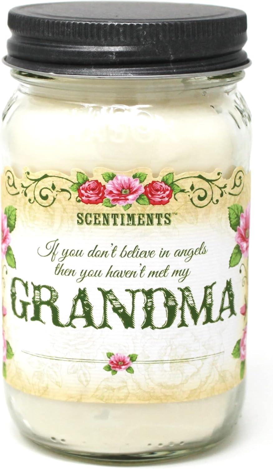 Scentiments Grandma Gift Candle Cinnamon Scented Fragrance