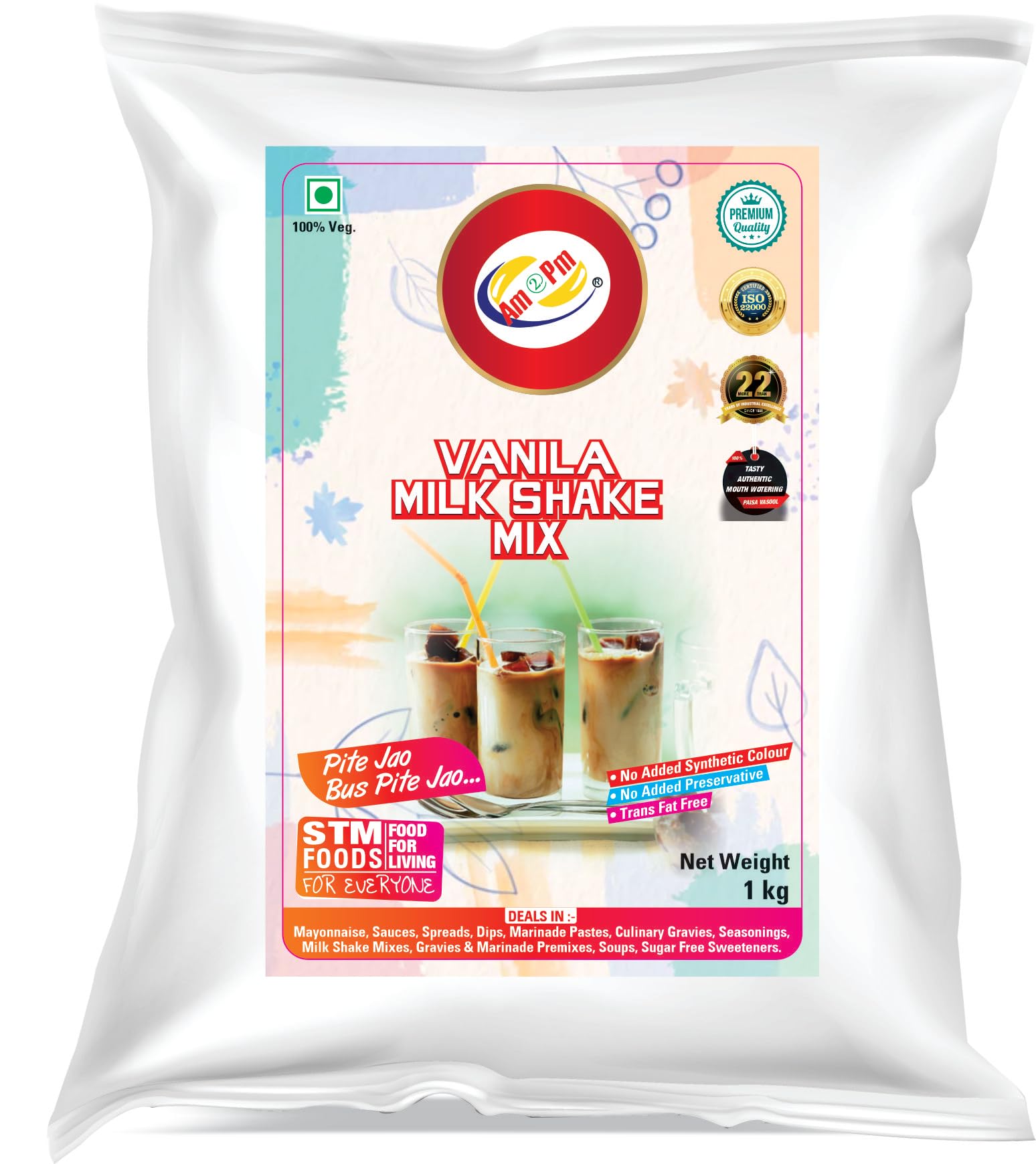 Premium Silky Smoothy Milk Shake Mix, Flavoured Milk shake Premix Powder, Instant Premix Drink Milkshake Powder (Vanilla)