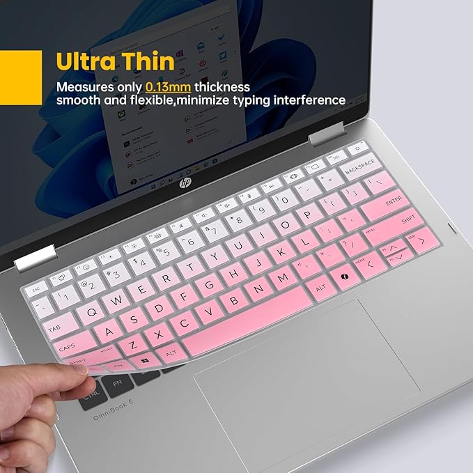 Funda para teclado HP OmniBook EliteBook Ultra G1i 14" 2 piezas miniatura 4