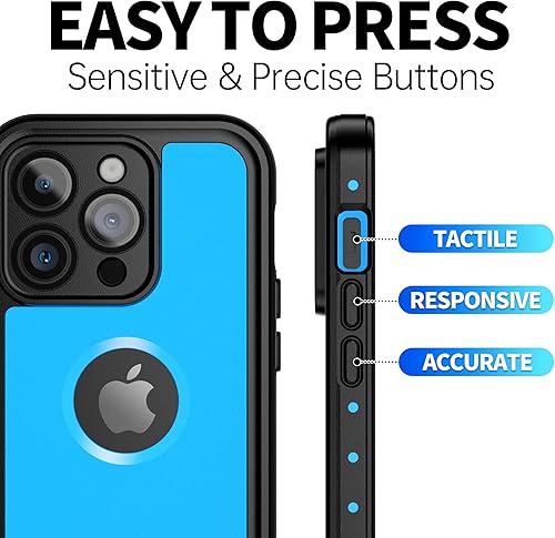 Miniatura 6 de BEASTEK Funda impermeable para iPhone 14 Pro Max, a prueba de golpes, a prueba de polvo IP68 bajo el agua, serie NRE con protector de pantalla