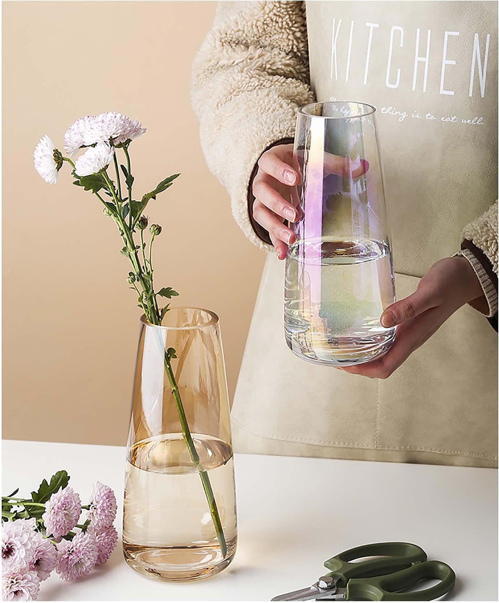 Ins Modern Glass Vase Crystal Clear Glass Vase