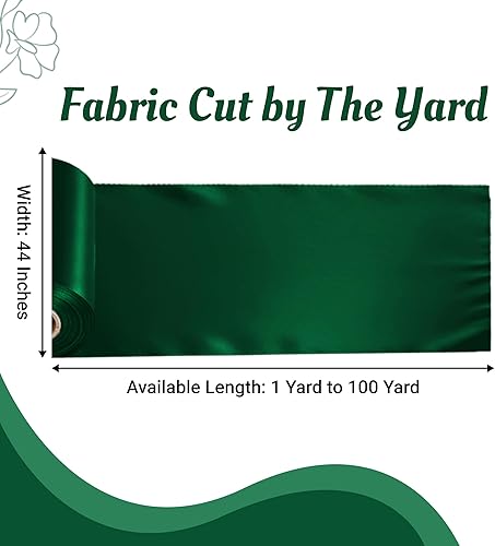 Miniatura 3 de mds - Tela de satén charmeuse, color liso sedoso, 10 yardas, 44 pulgadas y más de 30 colores para vestidos de novia, manualidades, moda, disfraces