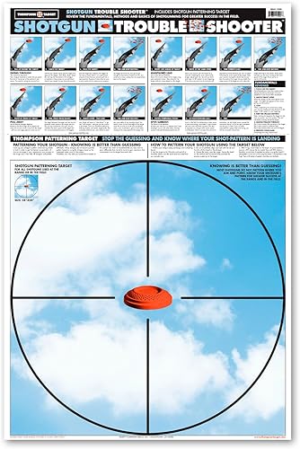 Disparador de problemas de patrón de escopeta - Objetivos de tiro de rango de pistola de papel 25 x 38 pulgadas (paquete de 25)