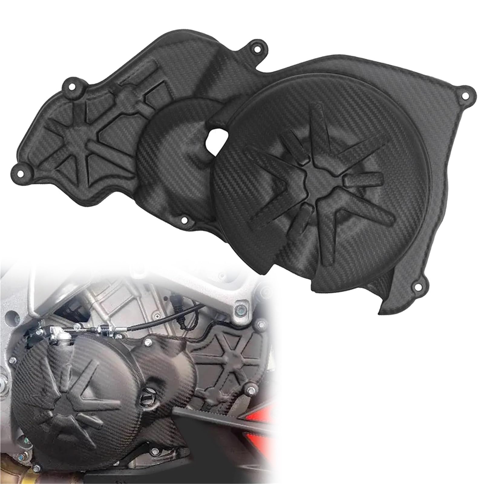 Carénage Cache-Pignon RSV4 en Carbone | Finition Prestige pour Aprilia 2022-2023