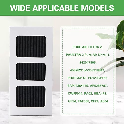 Miniatura 2 de Reemplazo del filtro de aire de refrigerador activado con carbón compatible con Pureair Ultra 2, Pure Air Ultra 2, Pureair Ultra ii, Electrolux