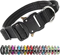 Vista 36 de TSPRO Collares Premium para Perros Collar Táctico para Perro con Parche y Hebilla de Metal de Liberación Rápida de Servicio Pesado Duradero Grueso