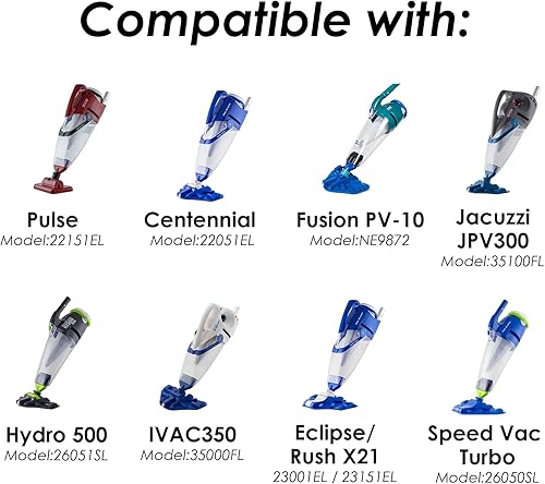 Miniatura 5 de RINMEE X-treme - Bolsa de filtro multicapa, compatible con Pool Blaster Centennial, Eclipse, iVac 350, Speed Vac Turbo, Rush X21, Hydro 500, Pulse